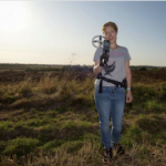 woman-metal-detecting